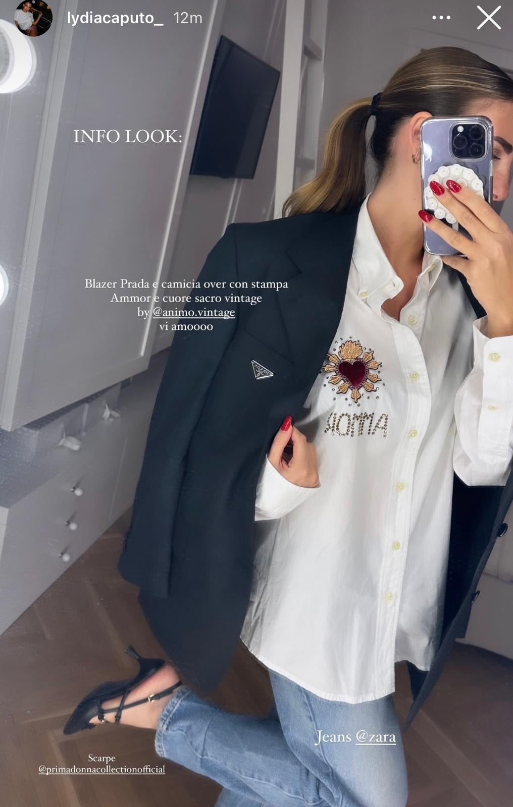 Camicia vintage “Ammor”