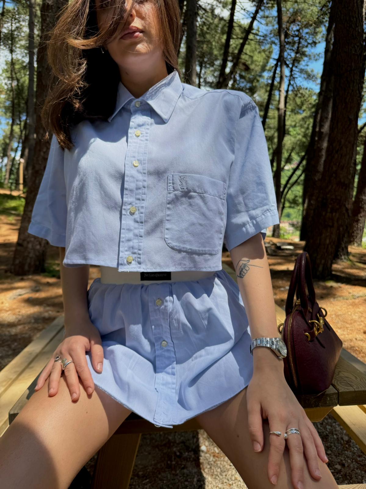 Camicia cord set YSL