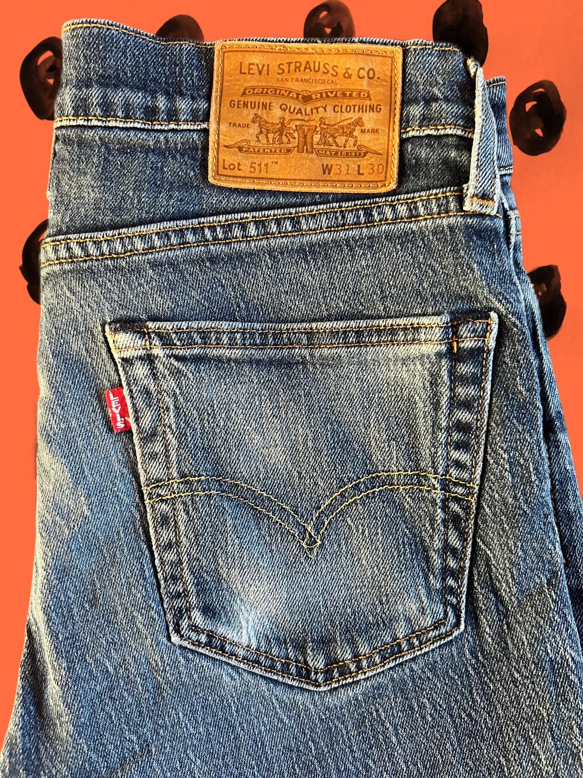 Shorts Levi’s rielaborato LV