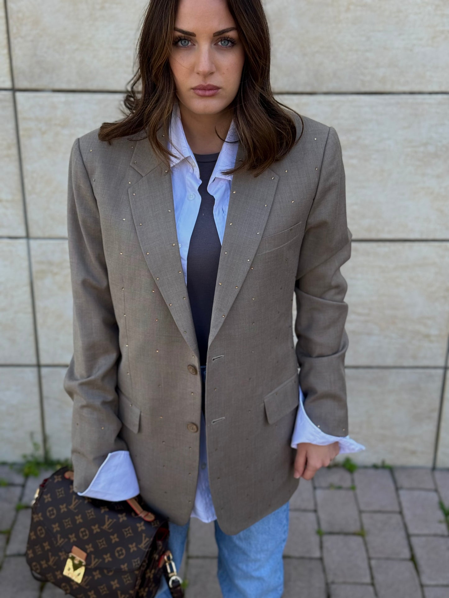 Blazer “Punti luce gold”