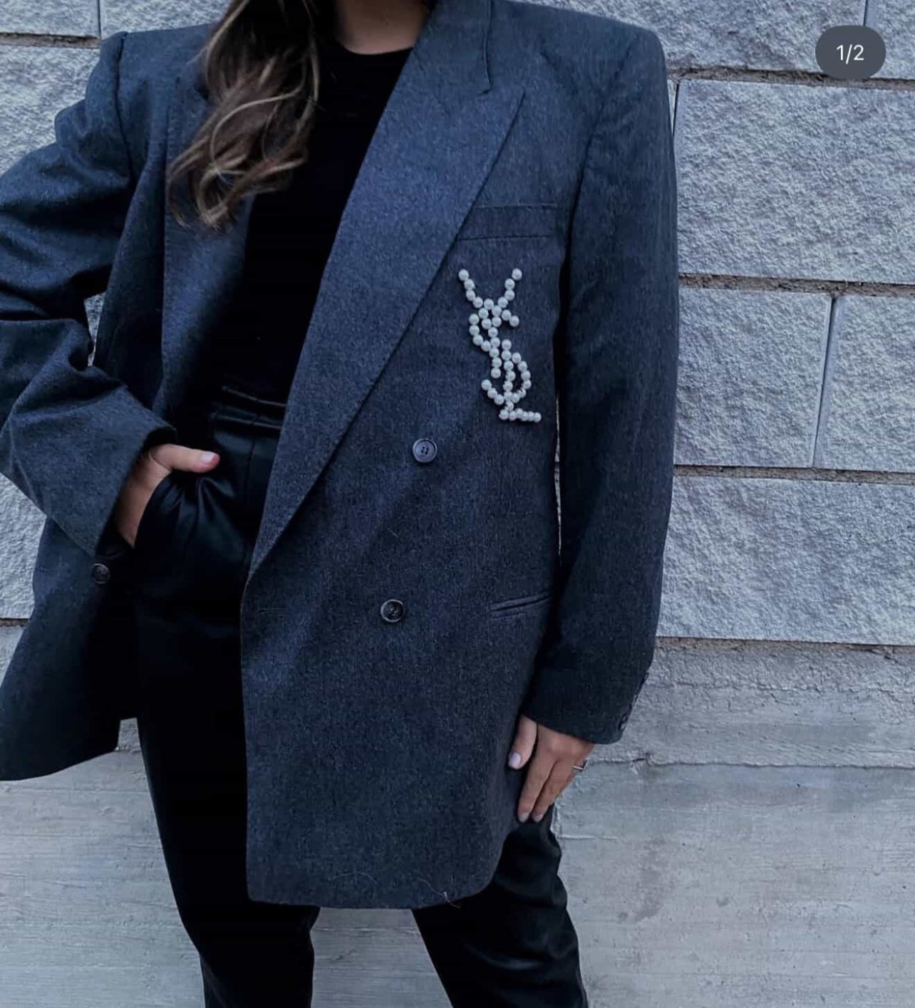 Blazer monopetto blu