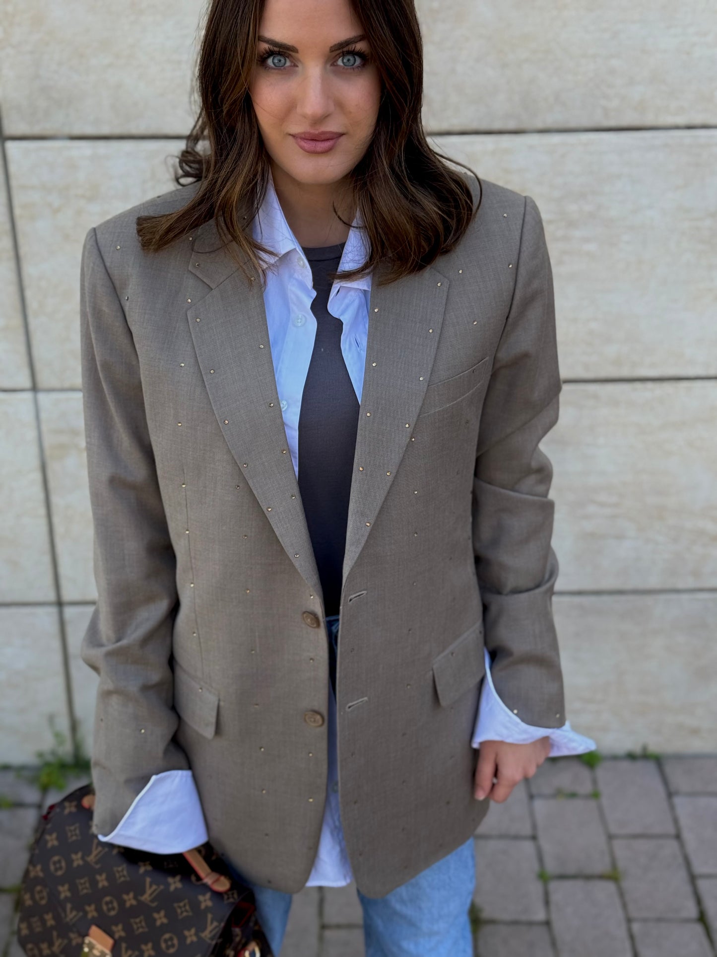 Blazer “Punti luce gold”