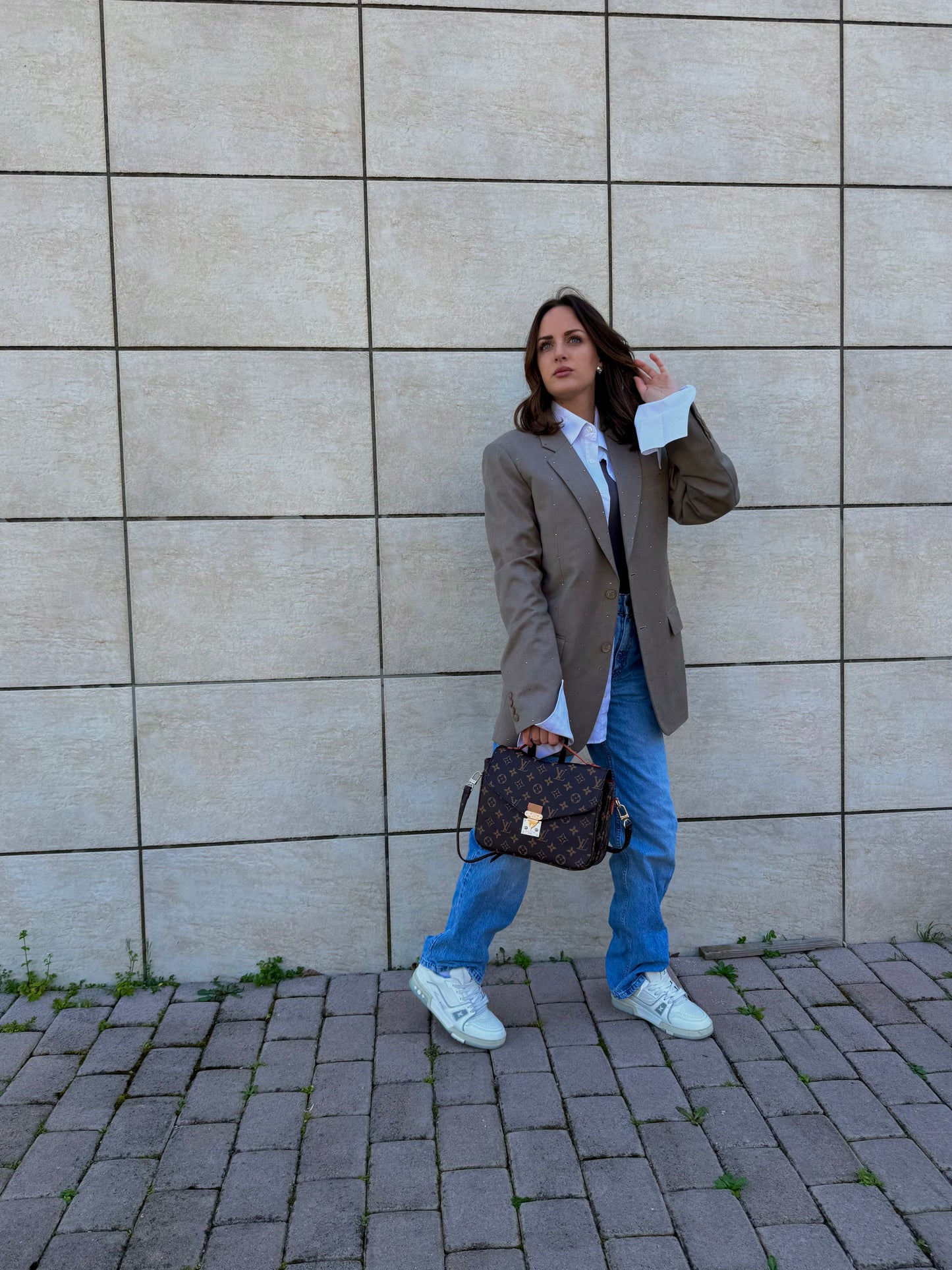 Blazer “Punti luce gold”
