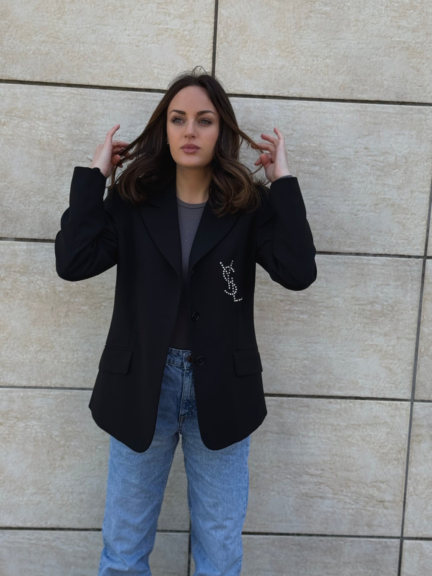 Blazer “logo YSL”