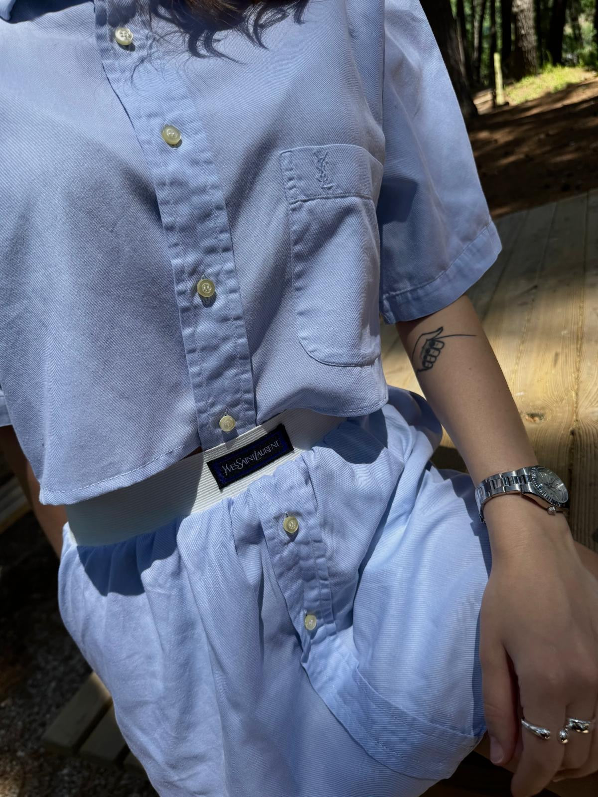Camicia cord set YSL