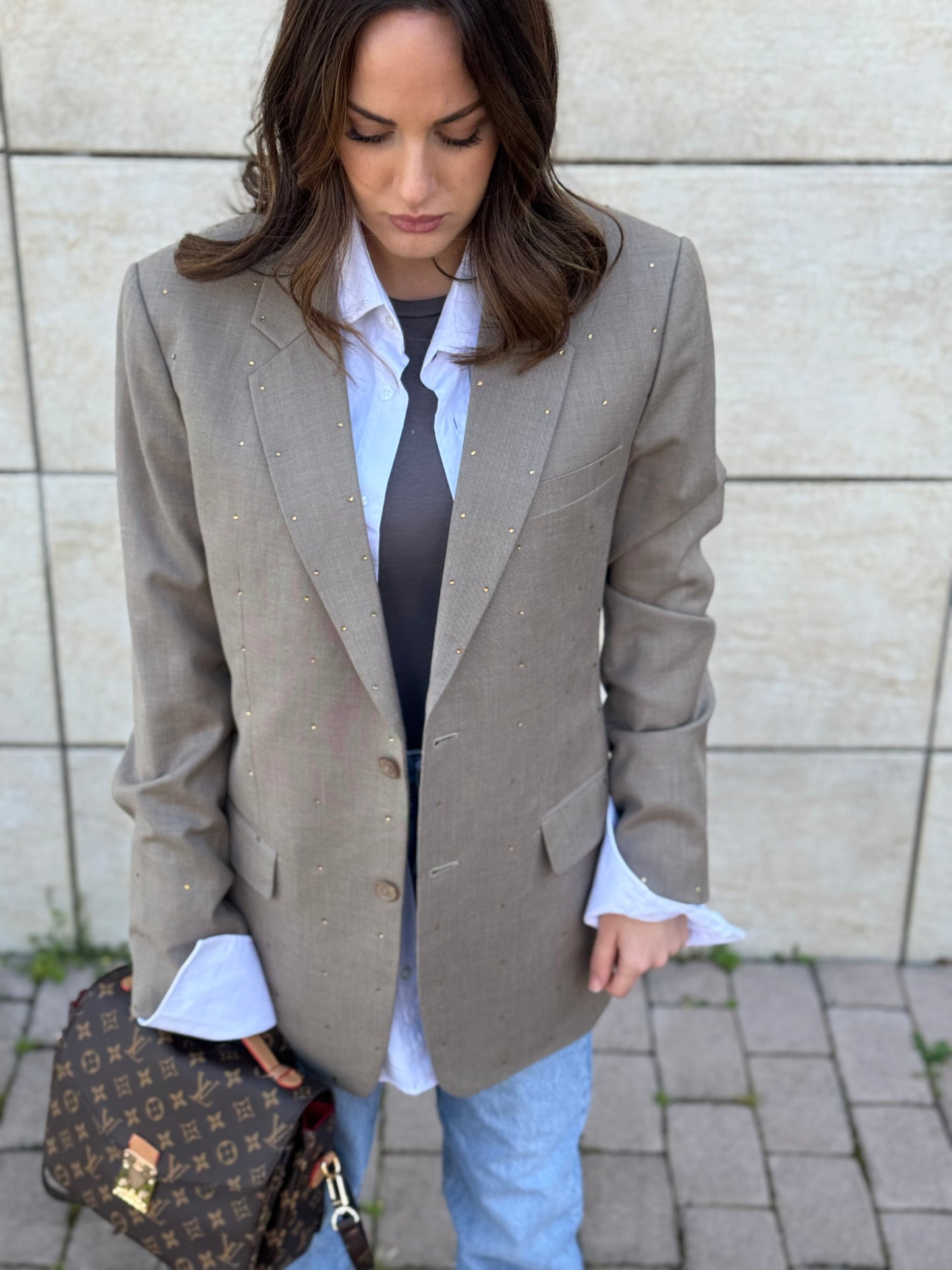Blazer “Punti luce gold”