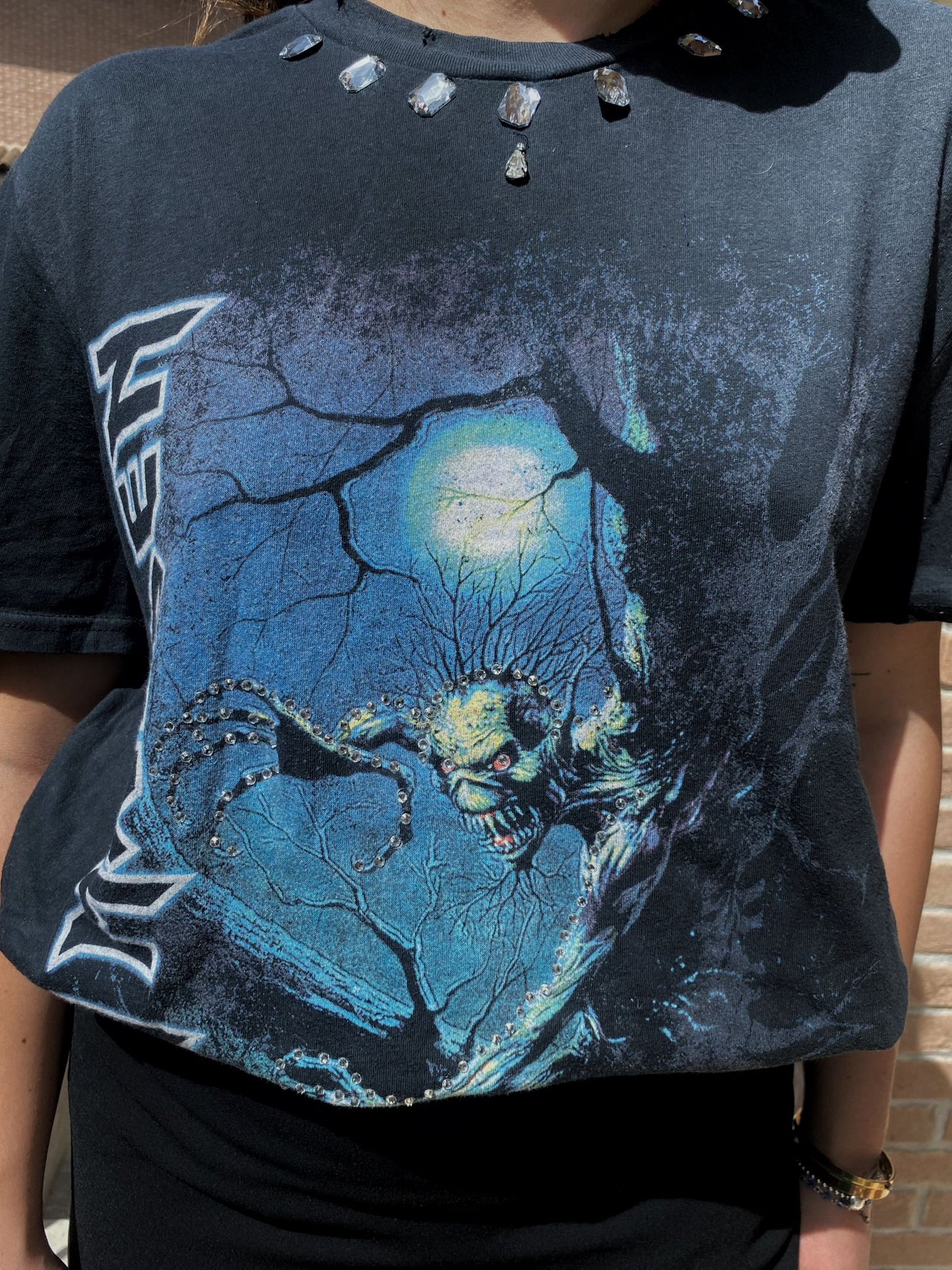 Maglia vintage Iron Maiden rielaborata