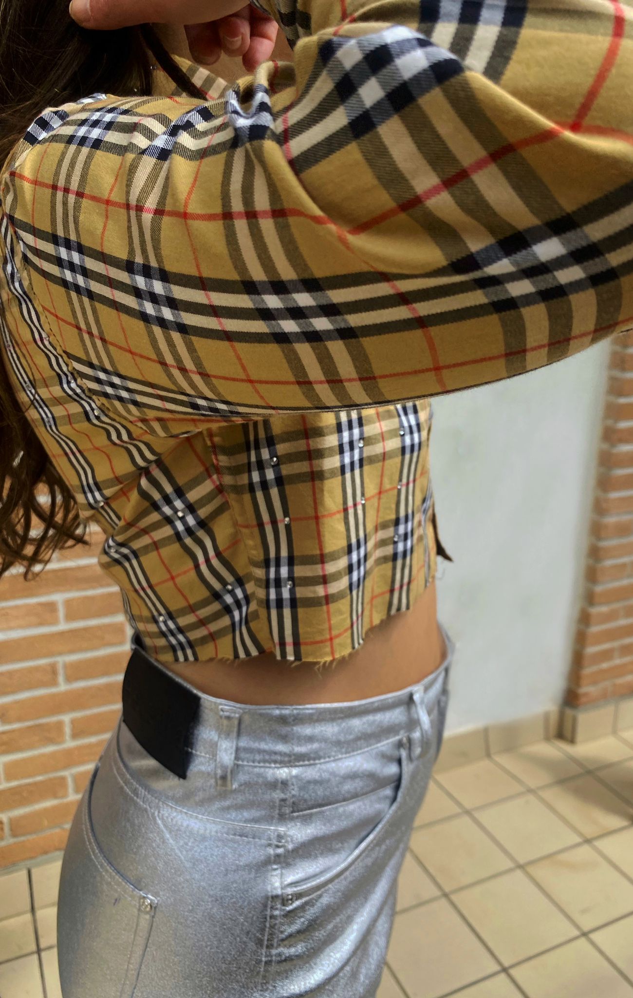 Camicia Burberry crop