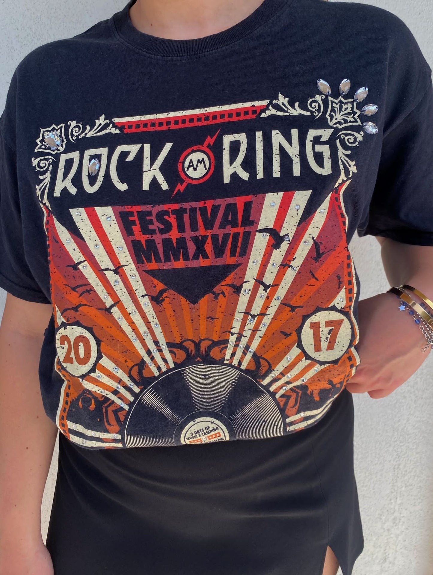 Maglia vintage Rock Ring Festival rielaborata