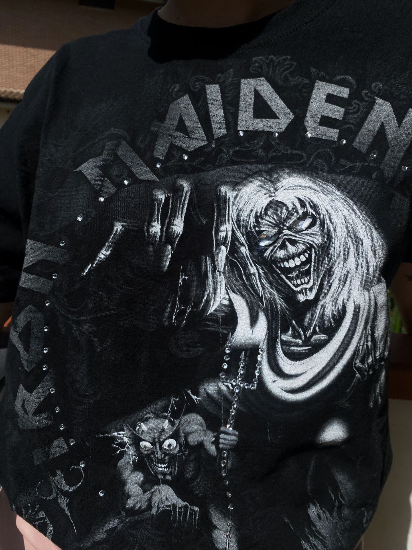 Maglia vintage Iron Maiden rielaborata