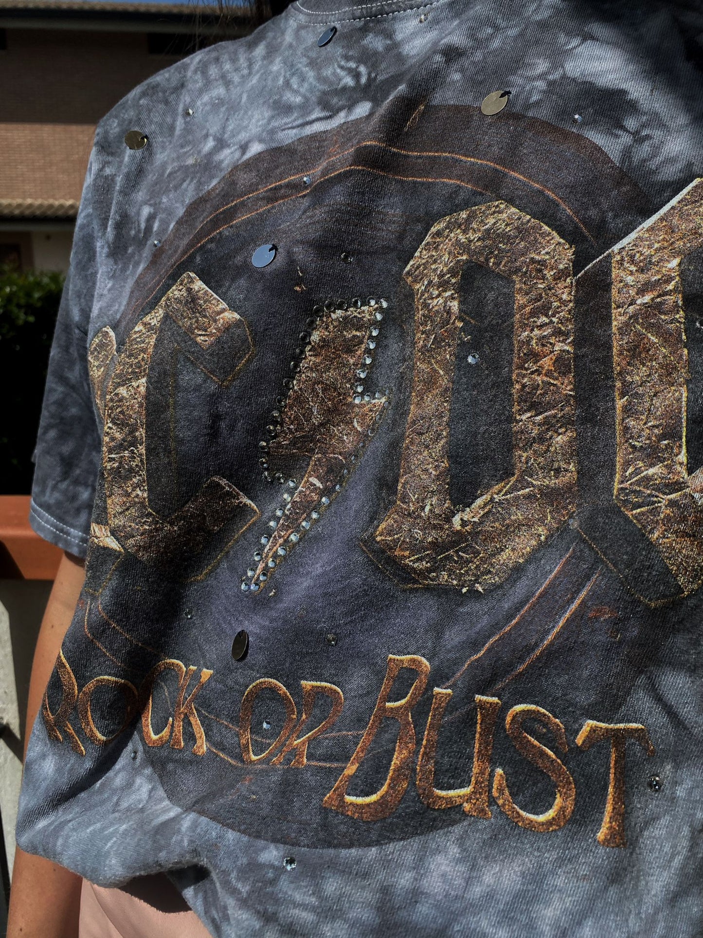 Maglia vintage AC DC rielaborata
