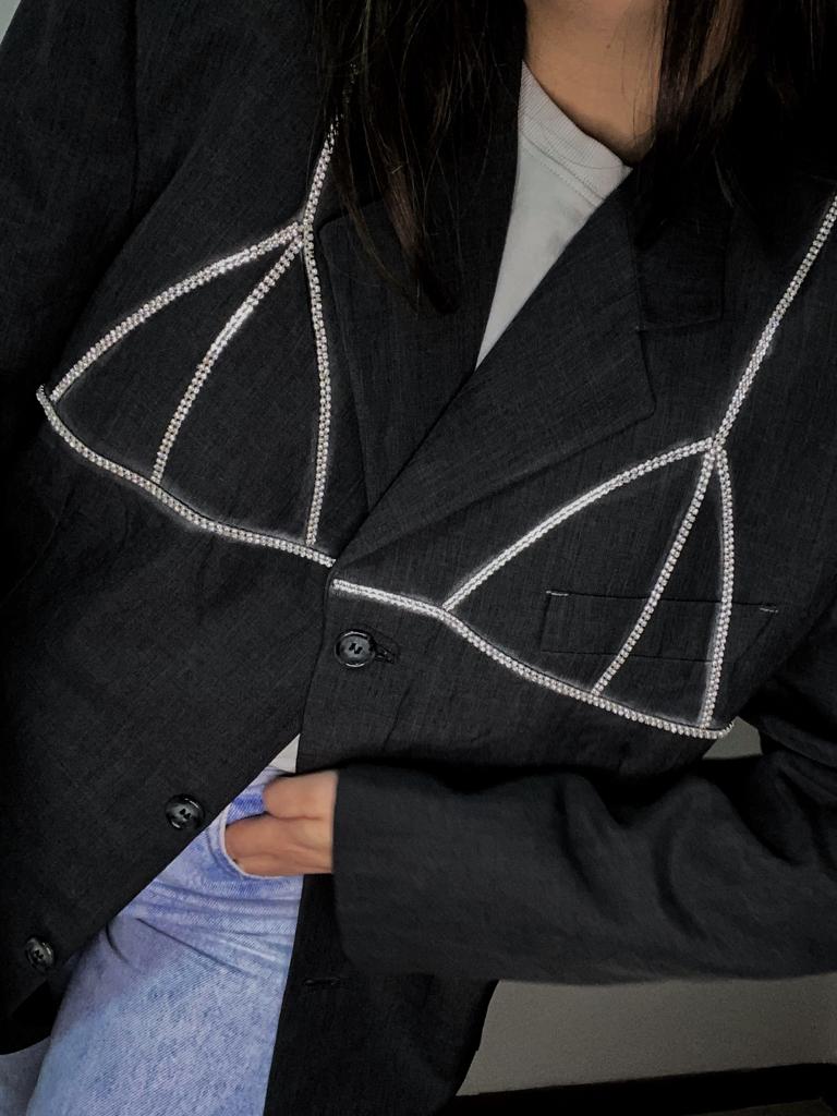 Blazer vintage rielaborato