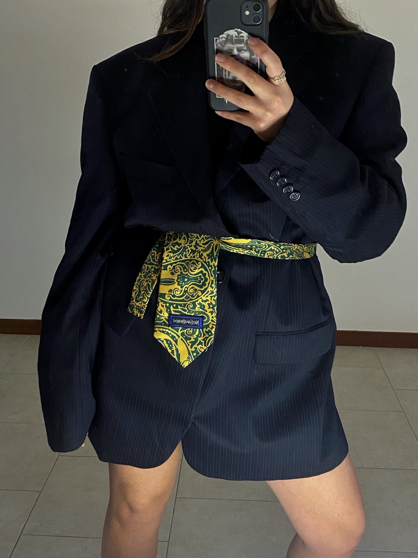 Blazer dress YSL originale vintage rielaborato
