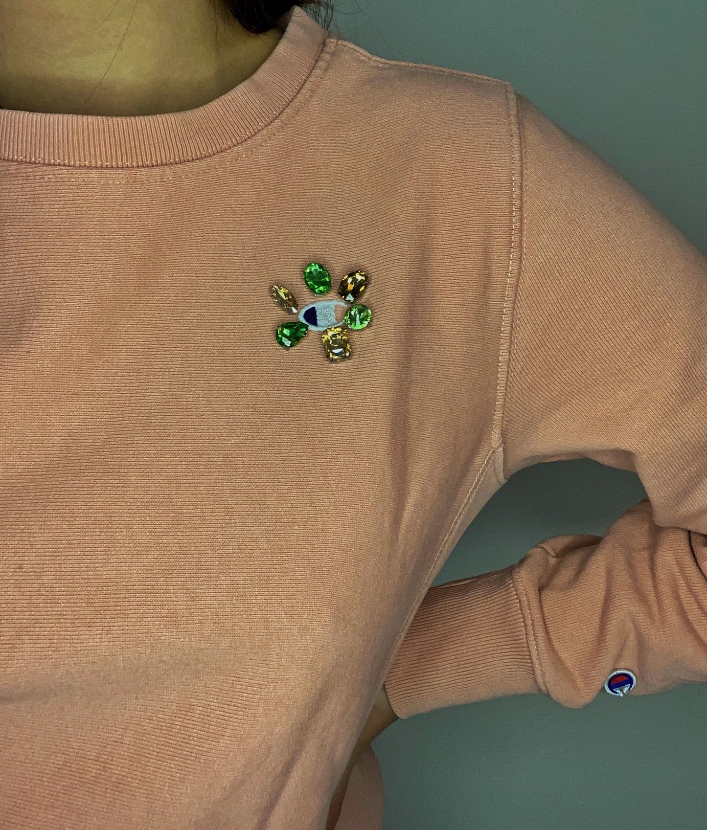 Felpa Champion vintage rielaborata