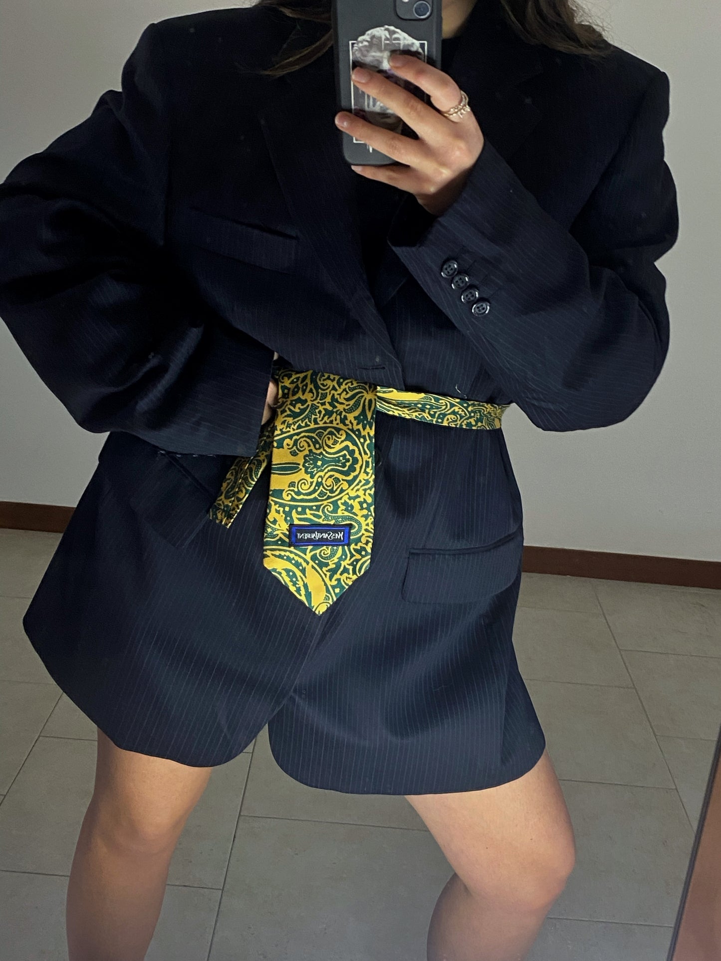 Blazer dress YSL originale vintage rielaborato