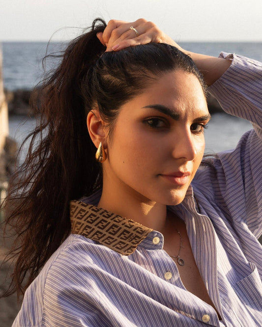 Camicia crop vintage rielaborata
