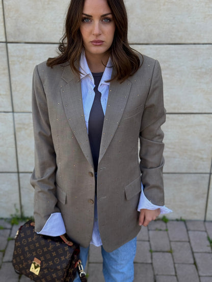 Blazer “Punti luce gold”