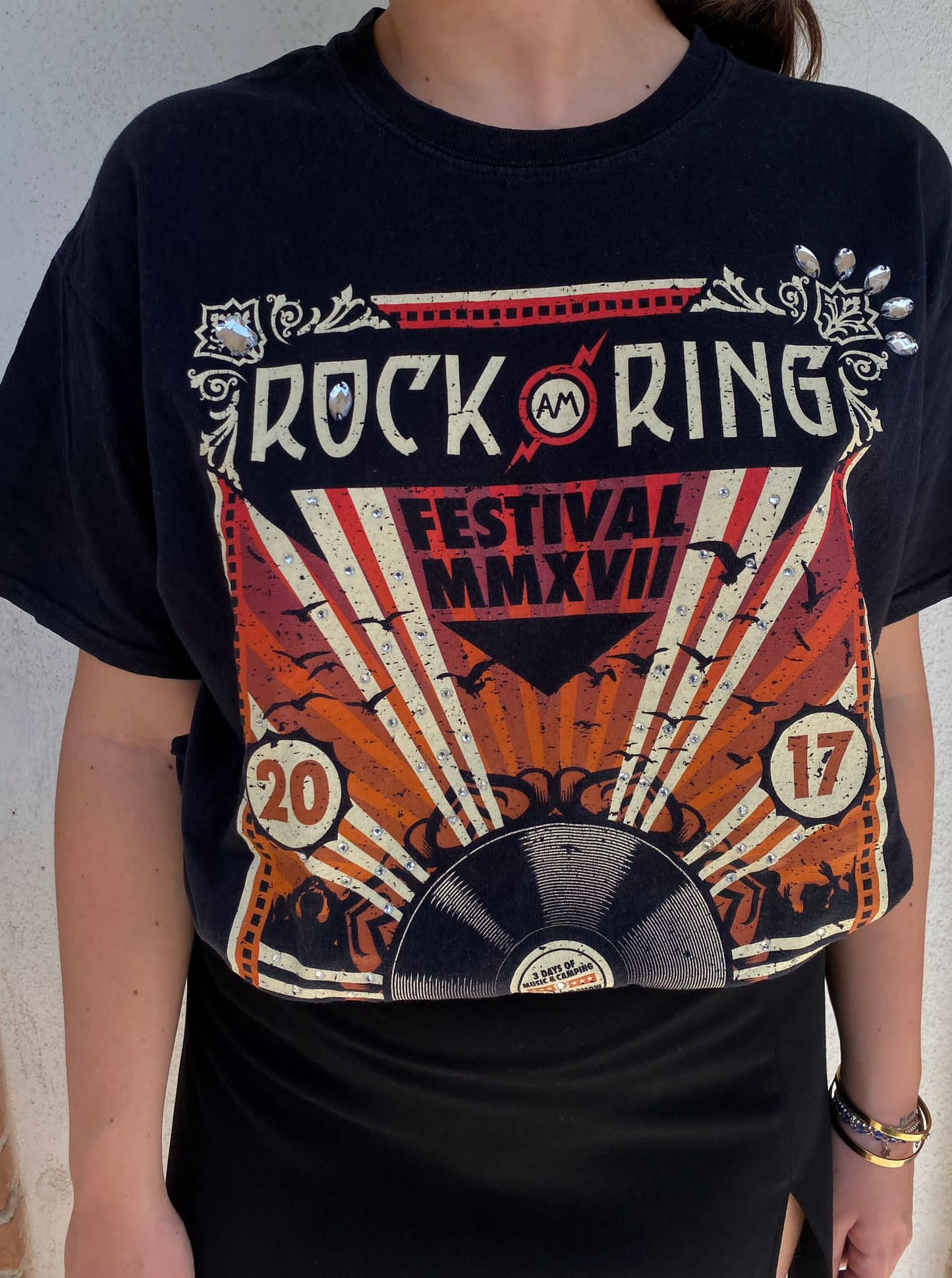 Maglia vintage Rock Ring Festival  rielaborata