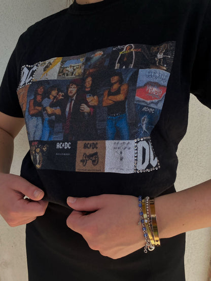 Maglia vintage AC DC rielaborata