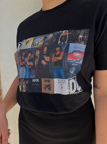 Maglia vintage AC DC rielaborata