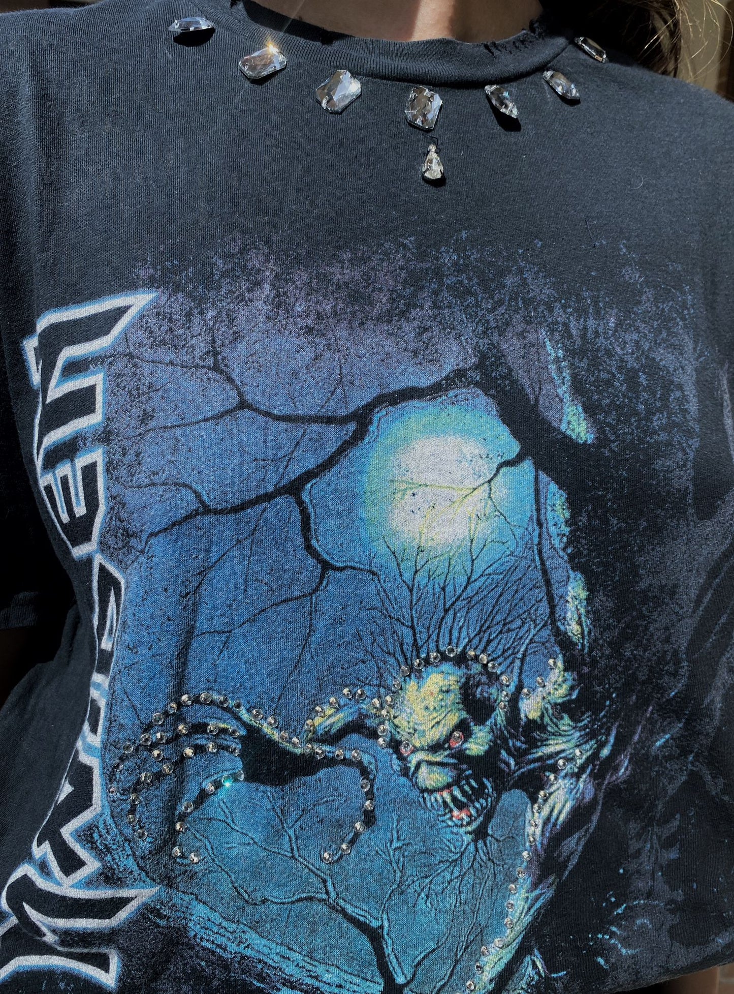Maglia vintage Iron Maiden rielaborata
