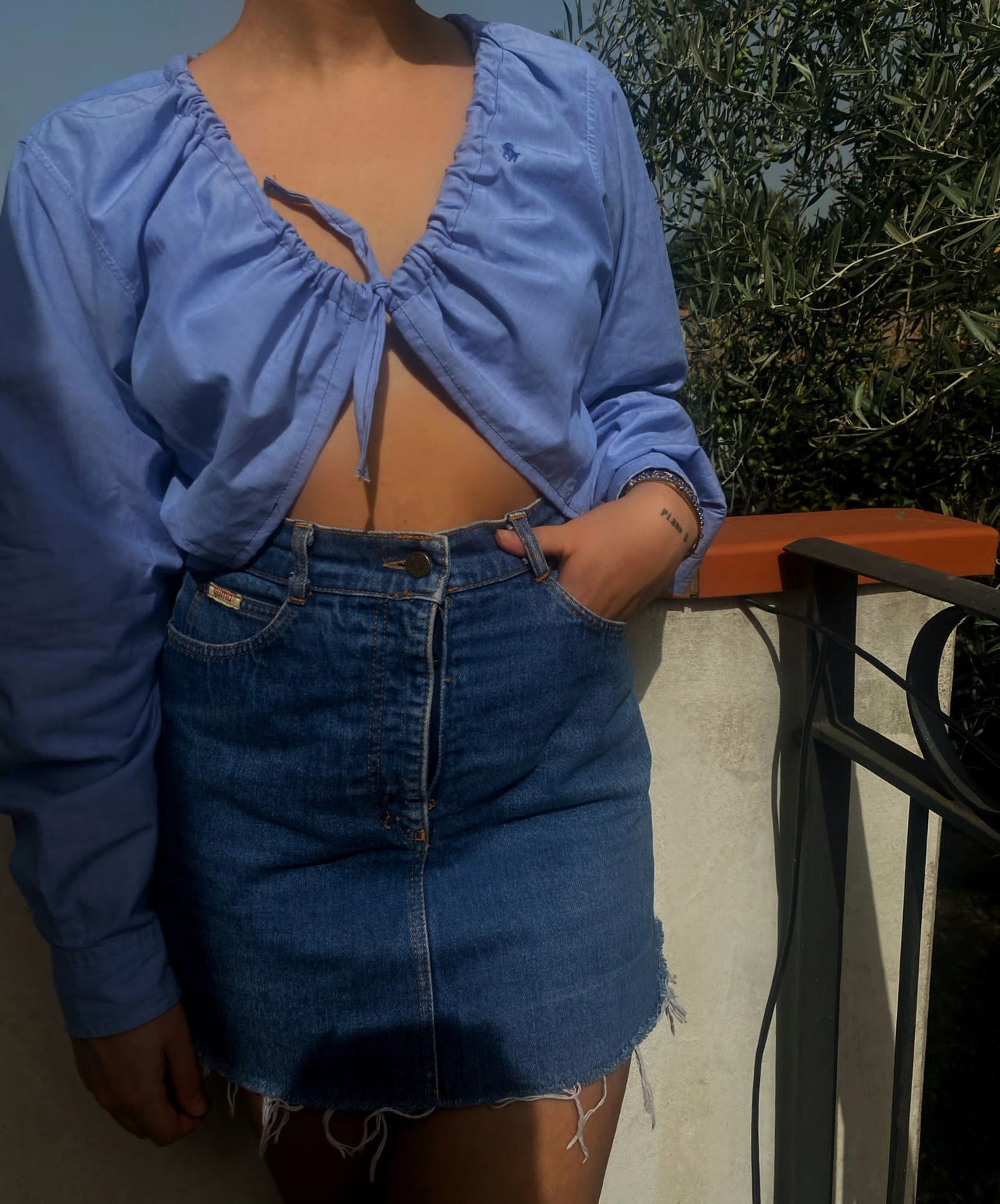 Camicia crop top Ralph Lauren