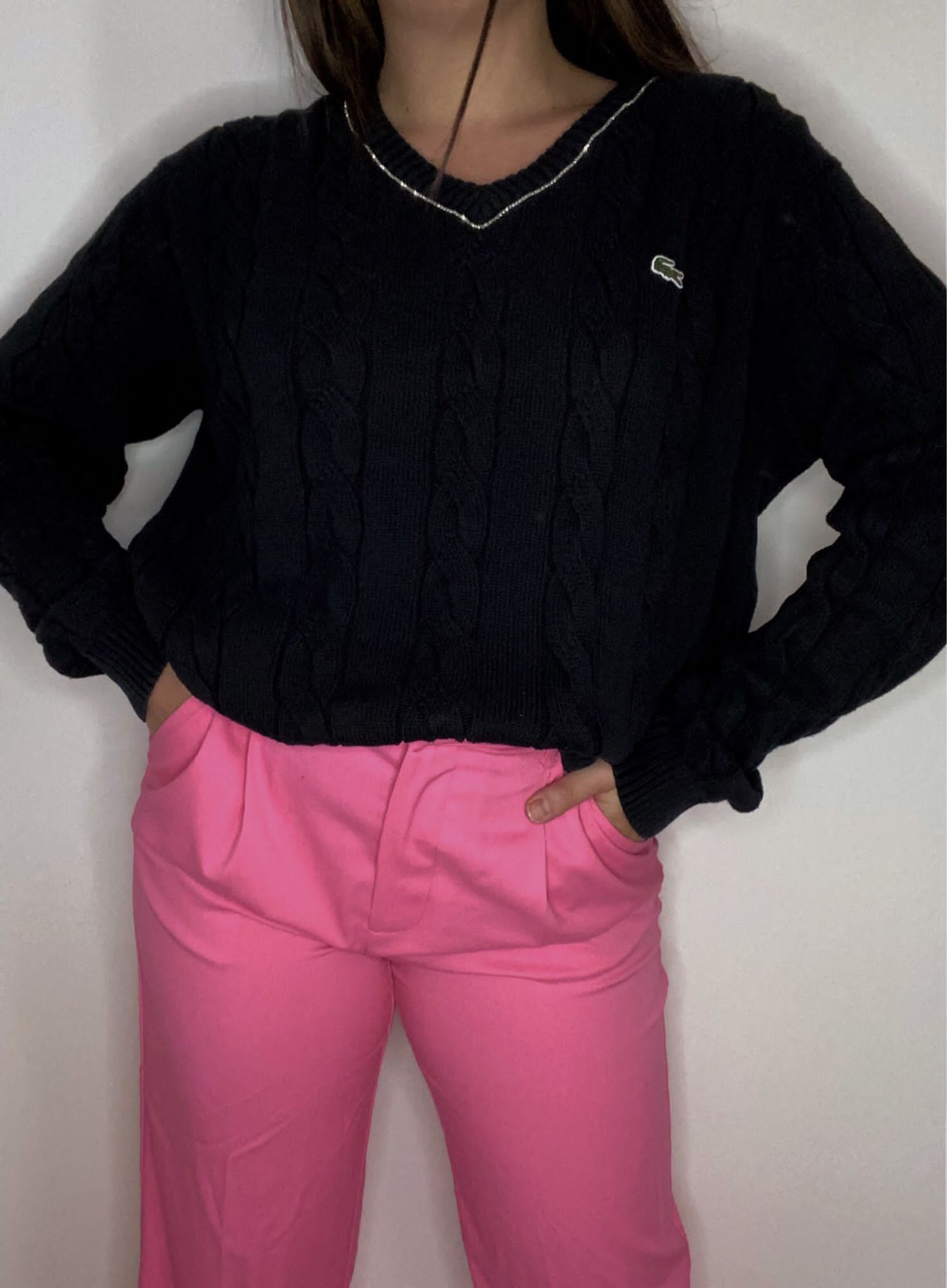 Maglione Lacoste vintage rielaborato