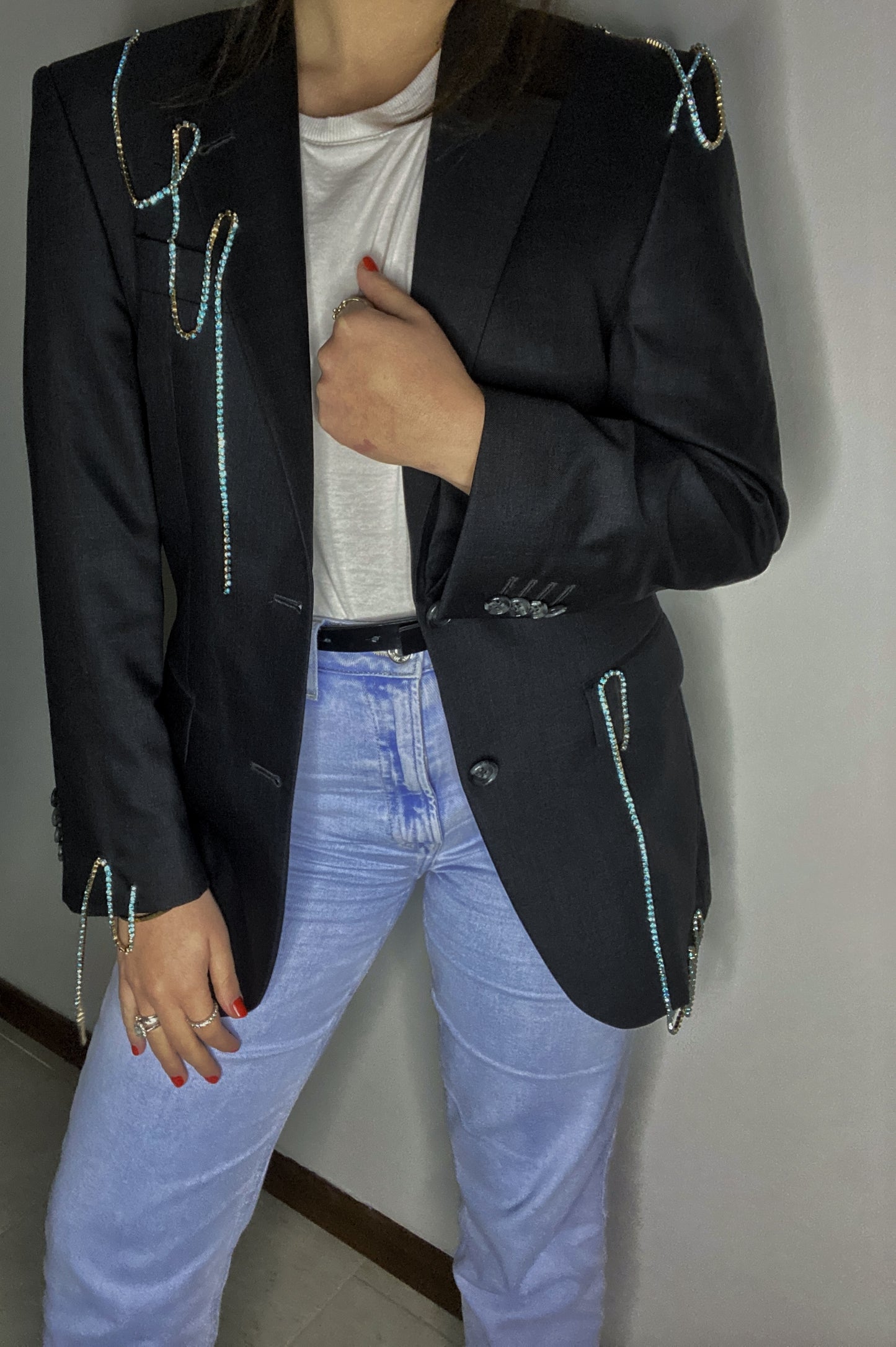 Blazer vintage rielaborato