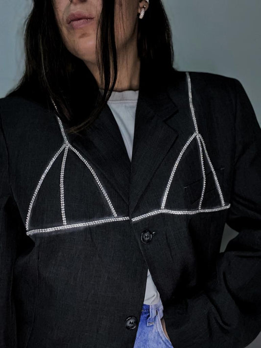 Blazer vintage rielaborato