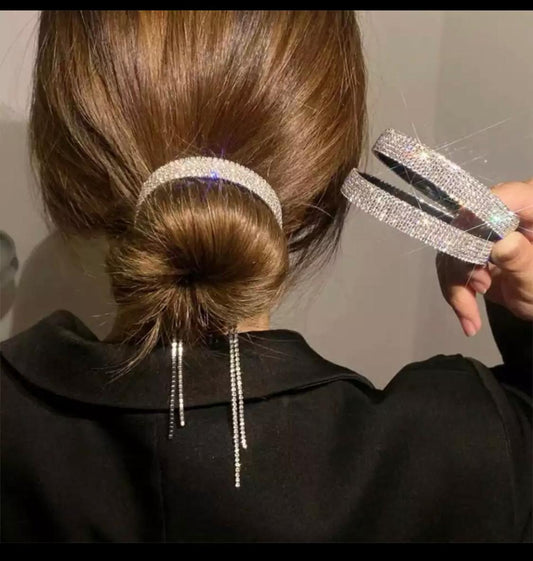 Fermaglio per acconciature con strass