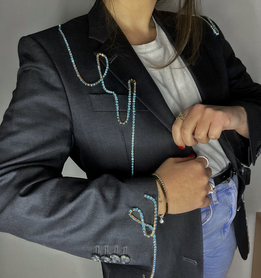 Blazer vintage rielaborato