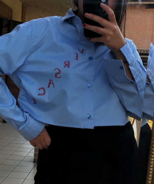Camicia crop Versace